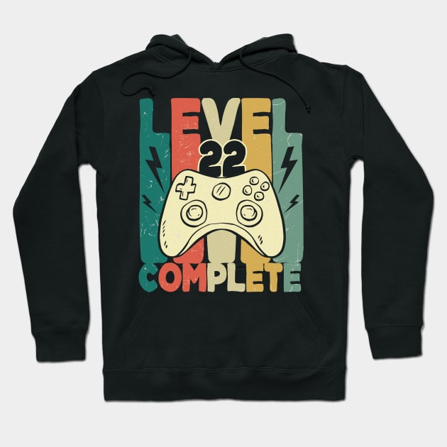 Level 22 Unlocked T-Shirt Video Gamer 22th Birthday Gift Hoodie by blacks store